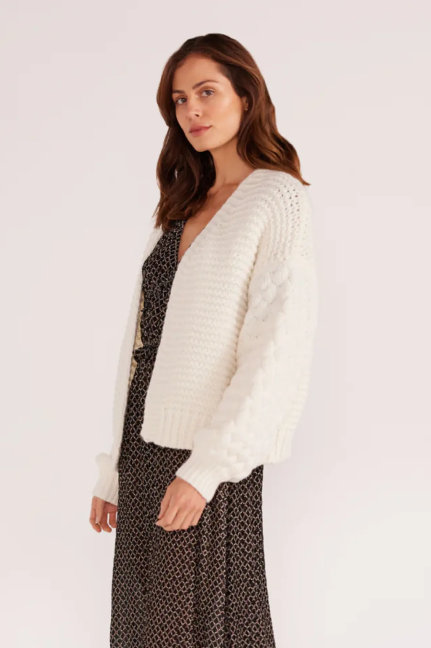 Abby Textured Knit Cardigan