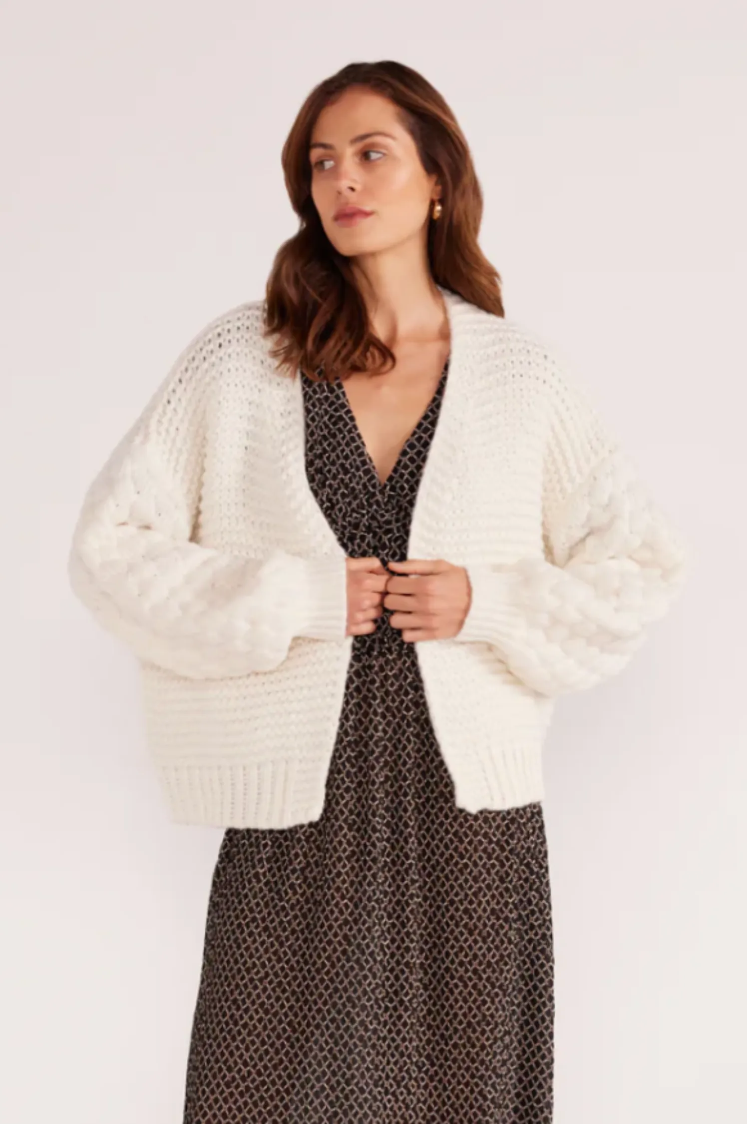 Abby Textured Knit Cardigan