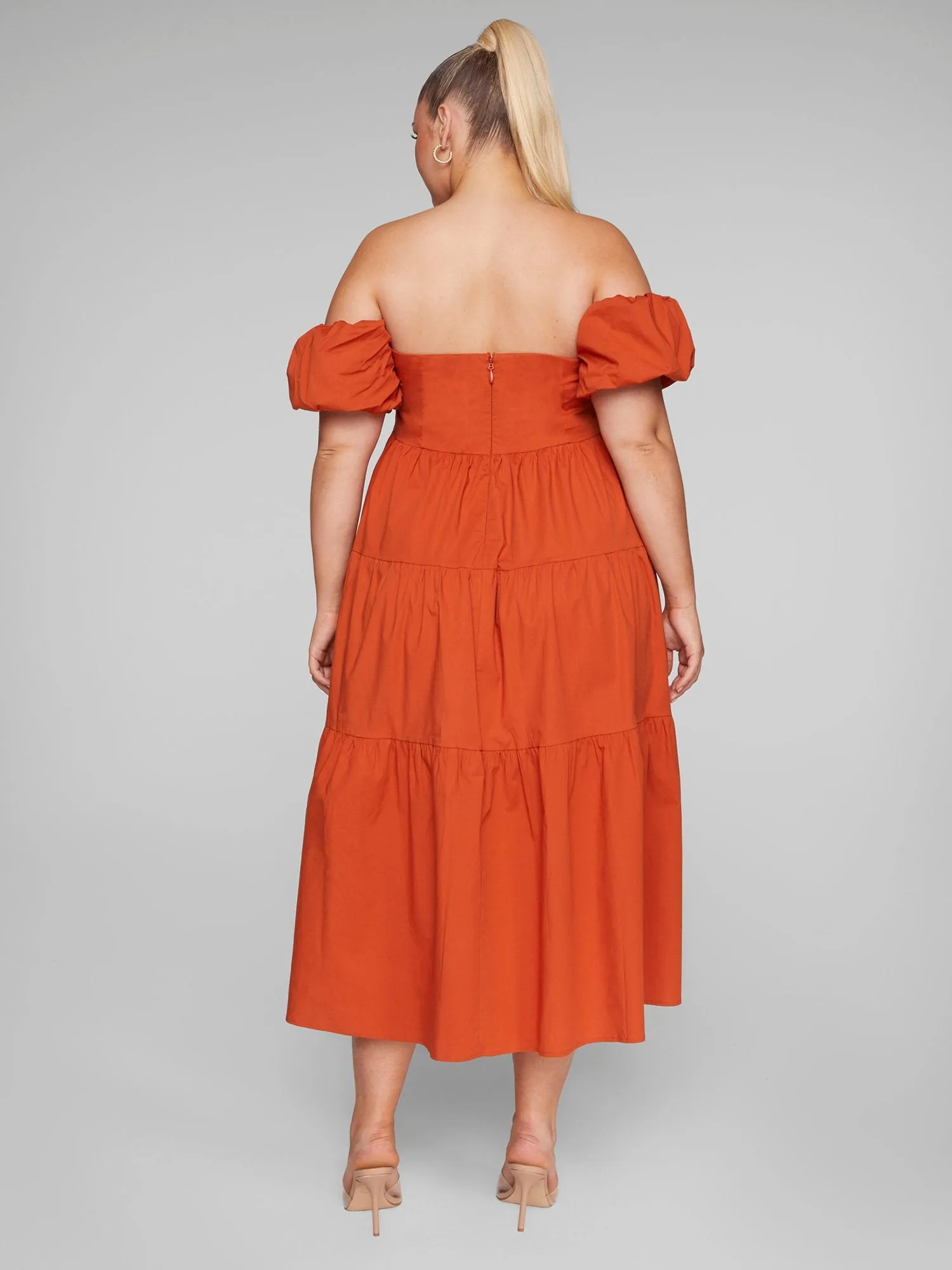 Aspen Off-The-Shoulder Midi Dress