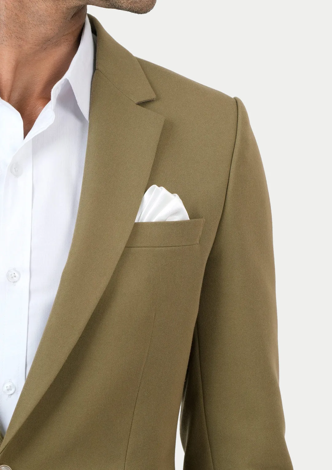 Astor British Khaki Cotton Suit