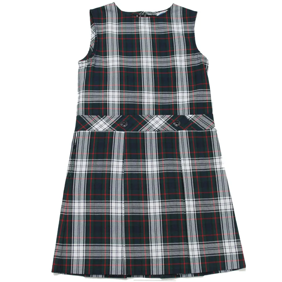 Bold Copy of Girls High-Neck Pleated Plaid Jumper