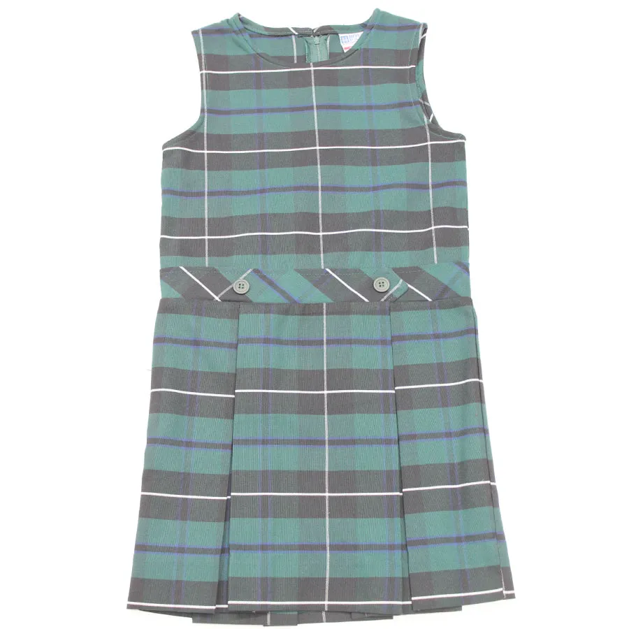 Bold Copy of Girls High-Neck Pleated Plaid Jumper