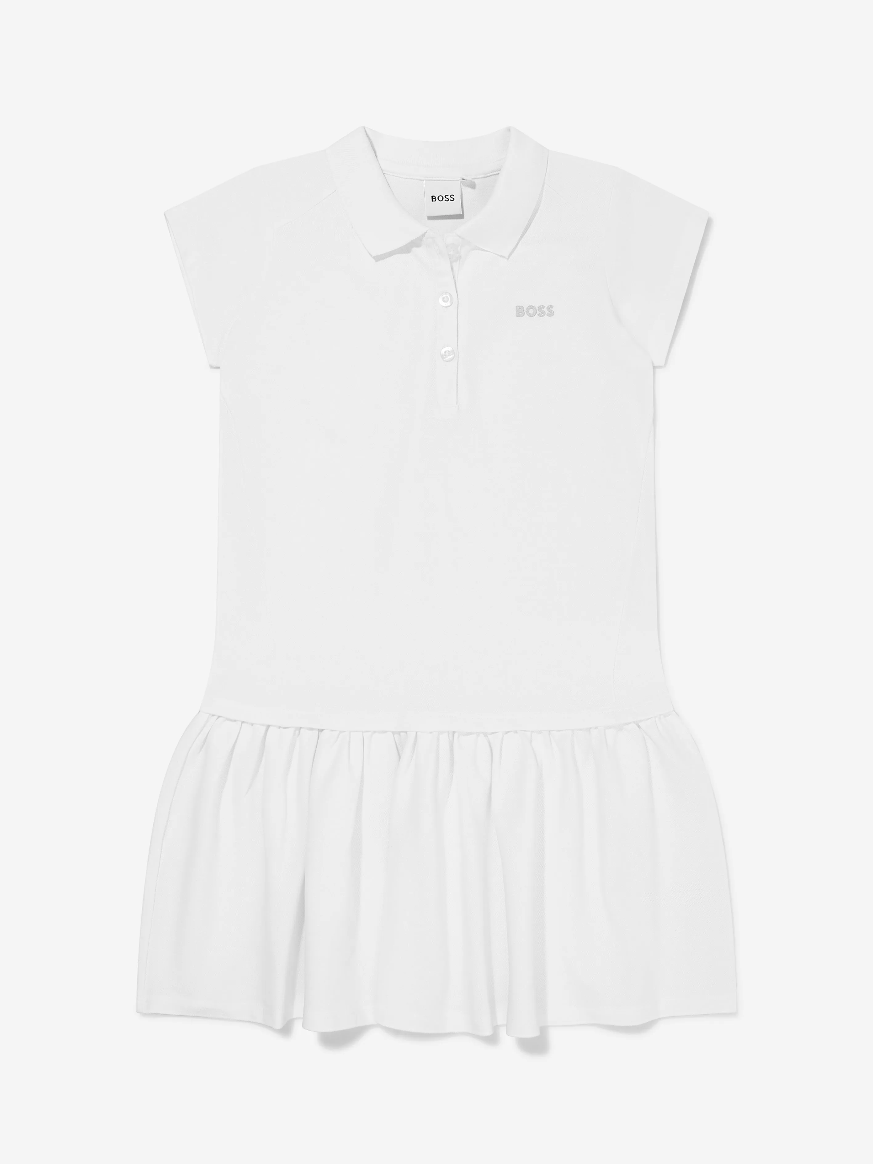 BOSS Girls Cotton Pique Polo Dress