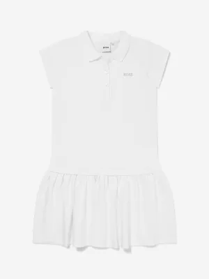 BOSS Girls Cotton Pique Polo Dress