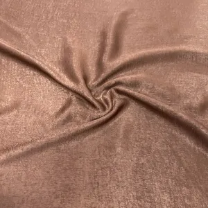 Brown Solid Chanderi Velvet Fabric 18418