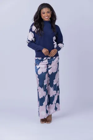 Christy Lynn Jade Pant in Midnight Blossom