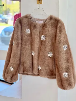 Ci1138 Faux Mink Jacket