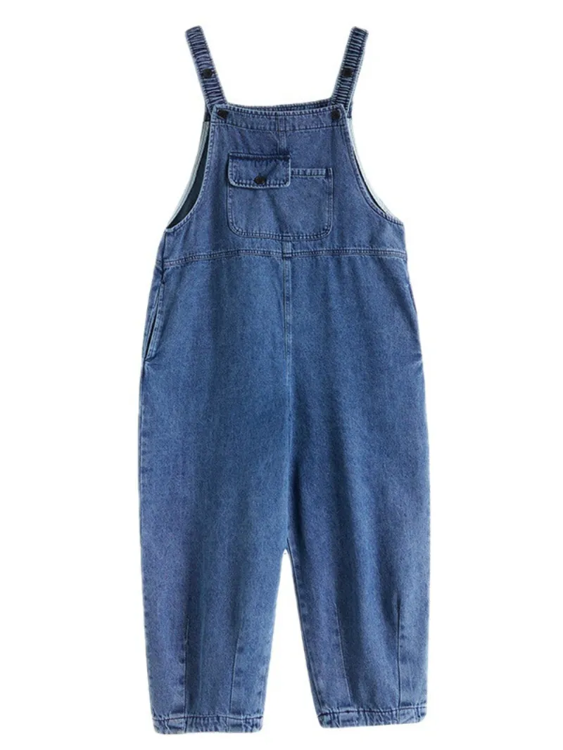 Close Your Eyes Denim High Waist Overall Dungarees