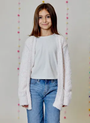 DHK Tween Pale Pink Cardigan