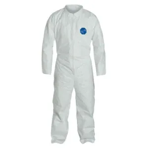 DuPont™ Tyvek® 400 Collared Coveralls w/Open Wrists/Ankles, Serged Seams, White, 2X-Large, TY120S-2XL