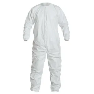 DuPont™ Tyvek IsoClean Coveralls with Zipper, White, Large, IC253BWHLG00250S