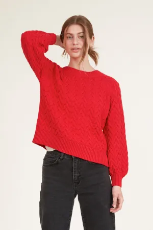 Emma Sweater - High Risk Red