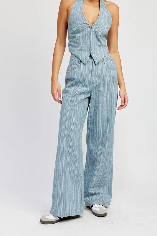 Emory Park MID RISE WIDE LEG PANTS