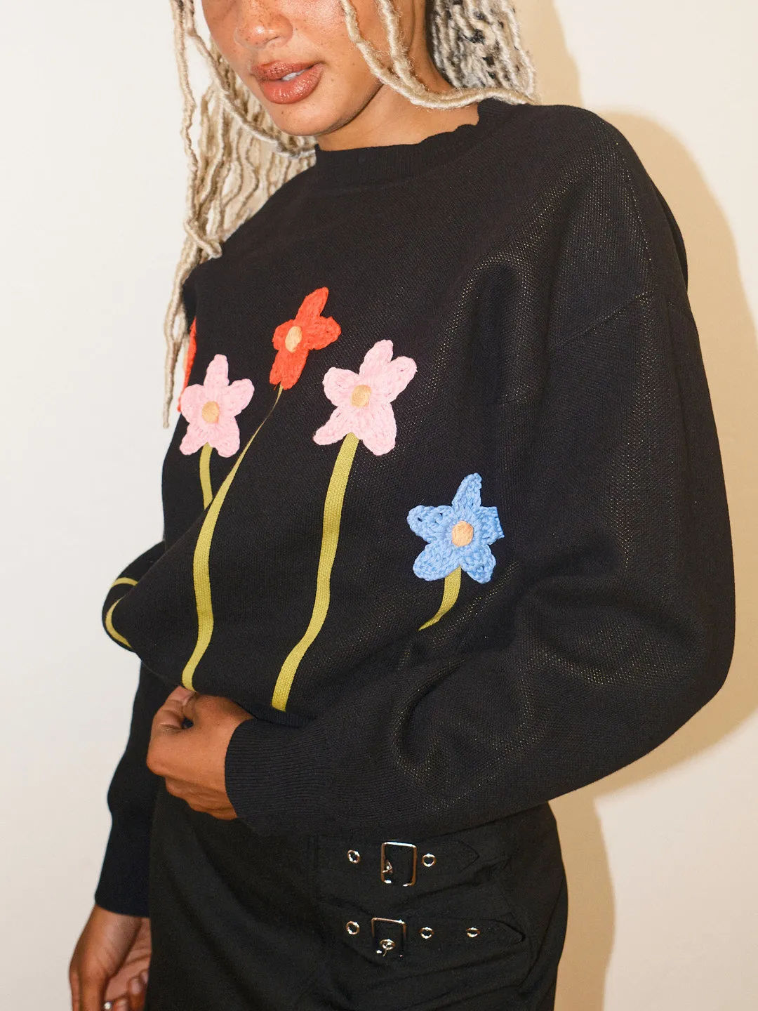 Fleur Sweater - Black