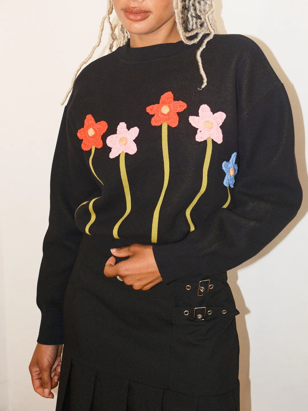 Fleur Sweater - Black