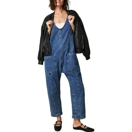 Free People Women's High Roller Jumpsuit, Sapphire Blue