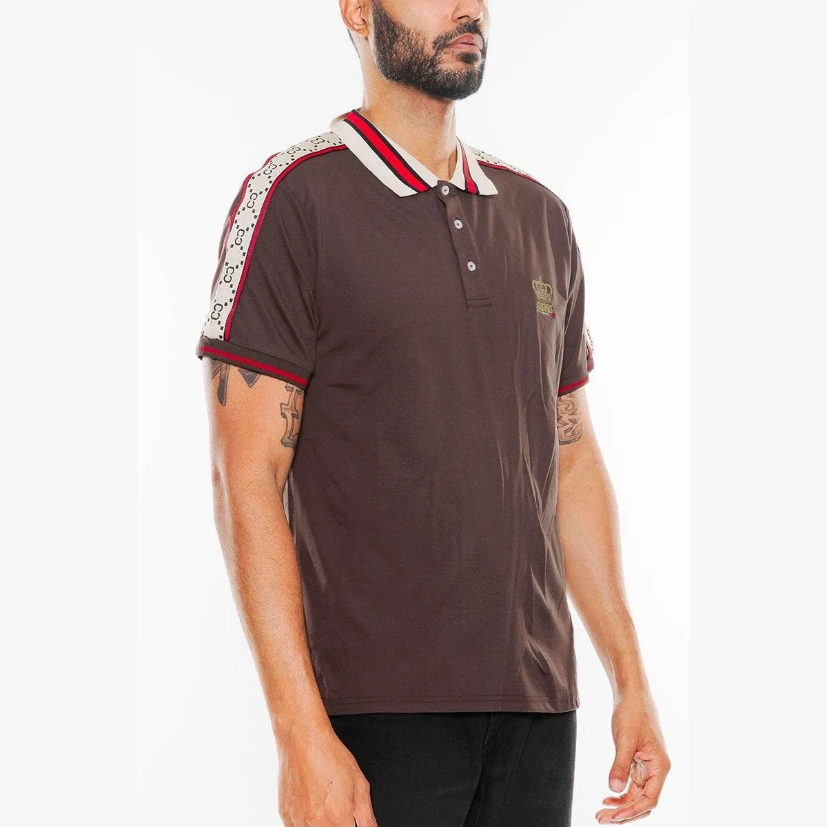 Italian Brown Collared Polo Shirt