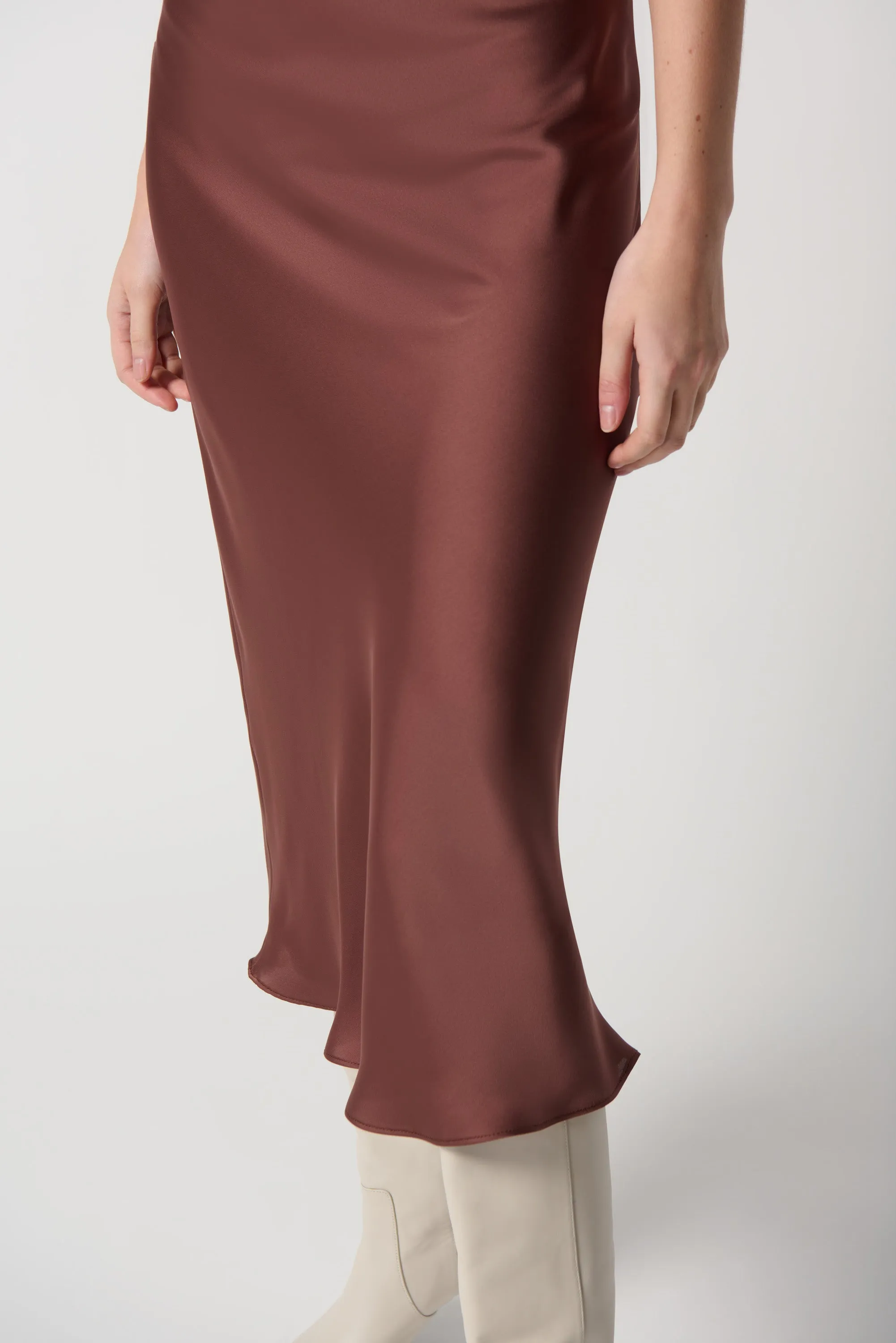 Joseph Ribkoff - 234109 Satin Skirt with Chiffon Lining