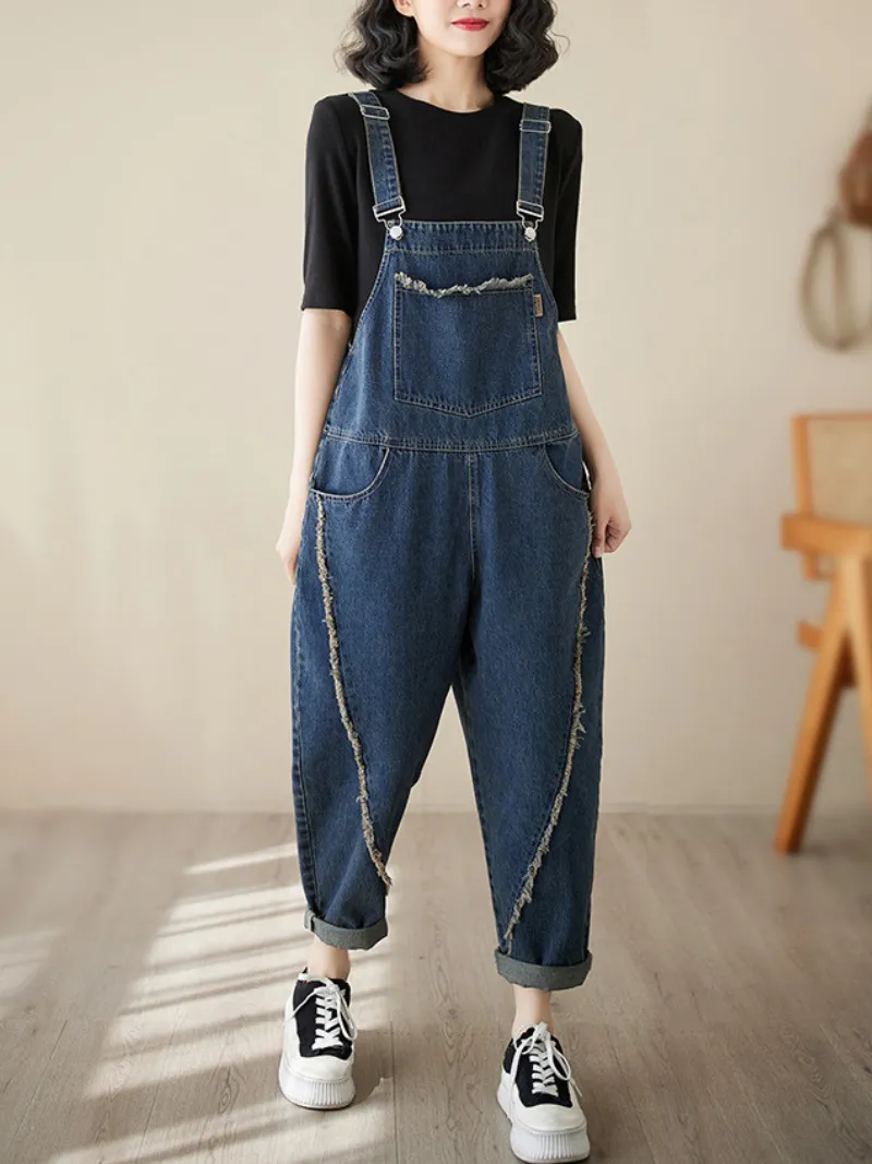 Keep Your Dream Save High Waist Overalls Dungarees