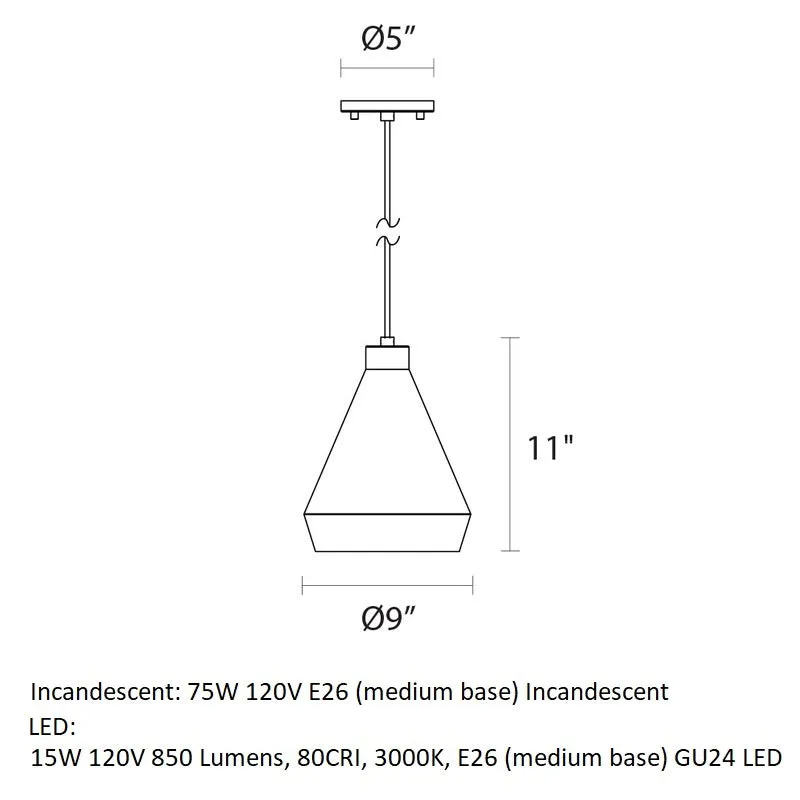 Koma LED Taisho Pendant Light