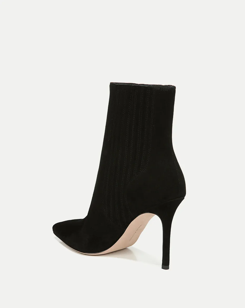 Lisa Suede Stiletto-Heel Bootie