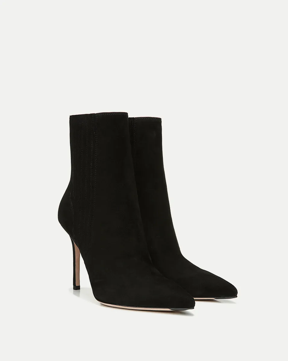 Lisa Suede Stiletto-Heel Bootie