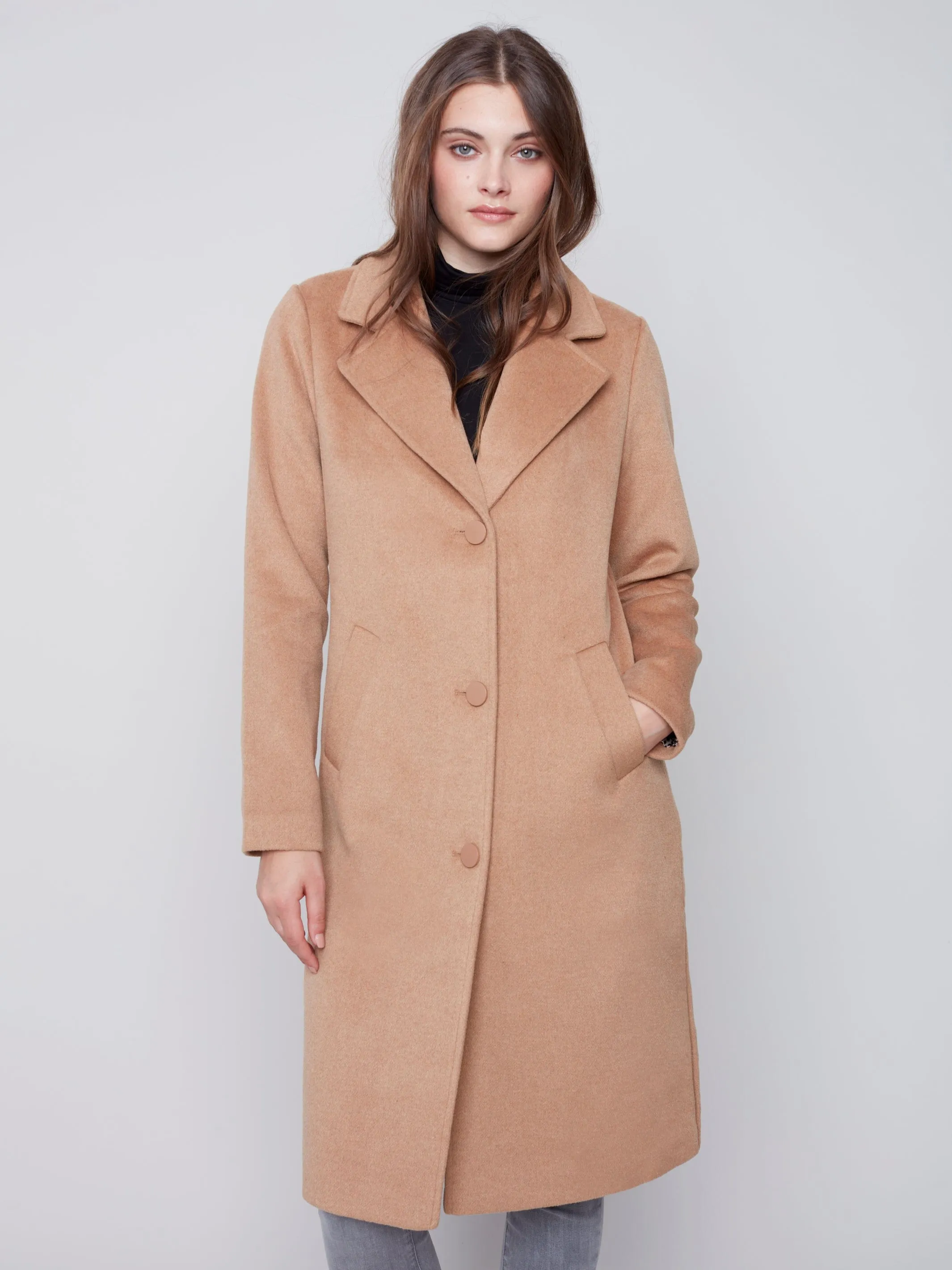 Long Coat Hepburn Style by Charlie B