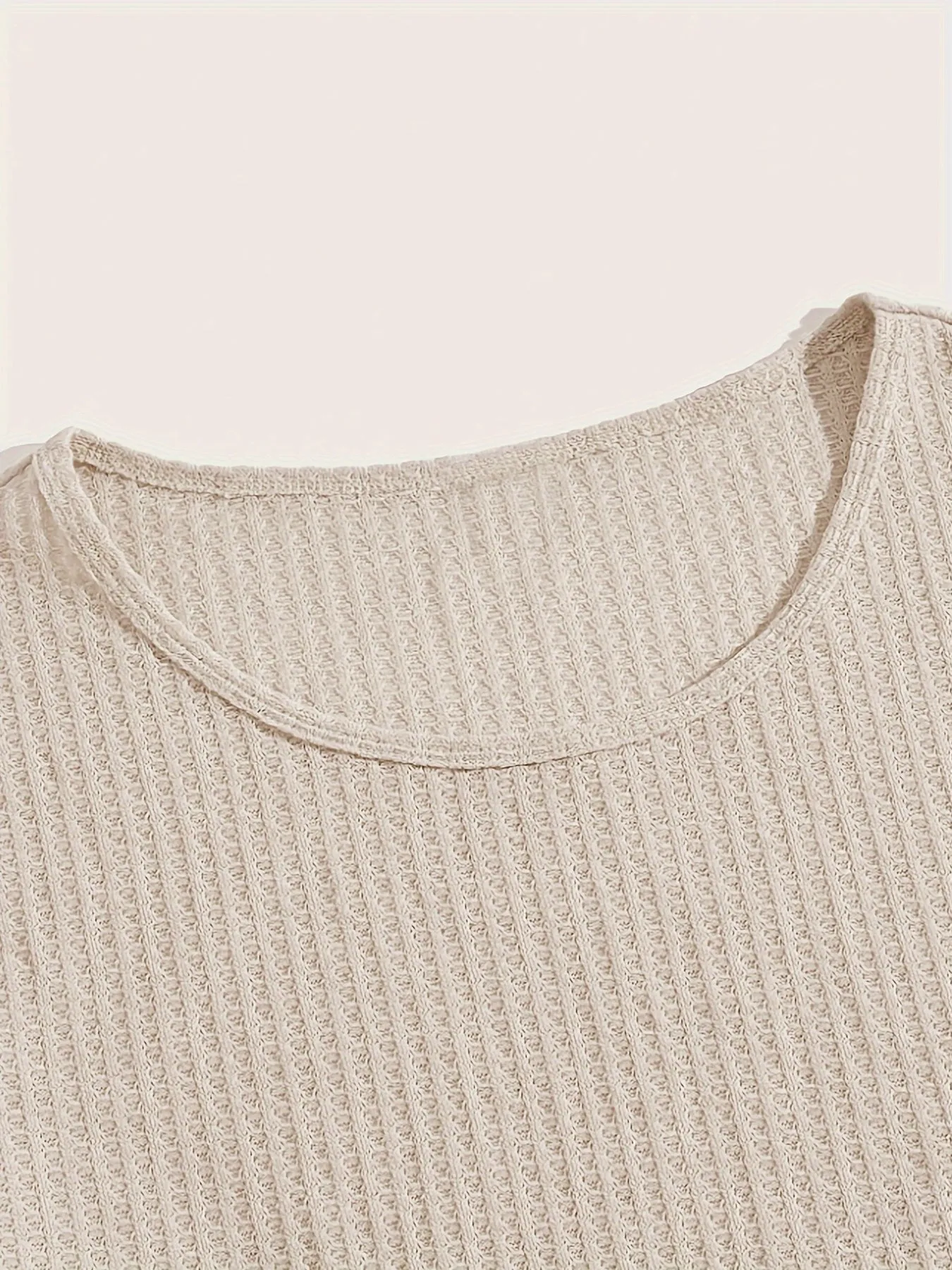 Men's Solid Color Knit Textured Sweater, Long Sleeve Crew Neck Retro Style Pullover Top As Gift