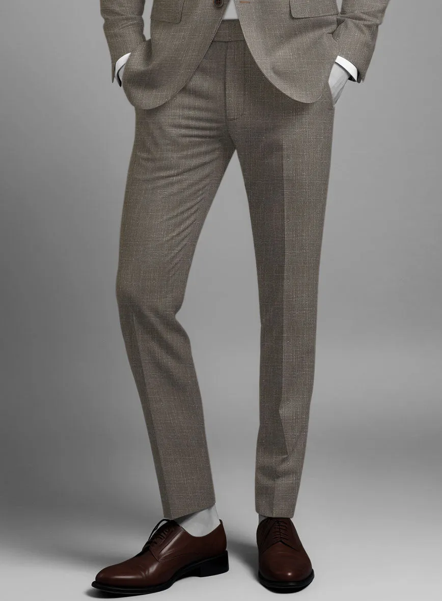 Napolean Ricci Mud Brown Wool Suit