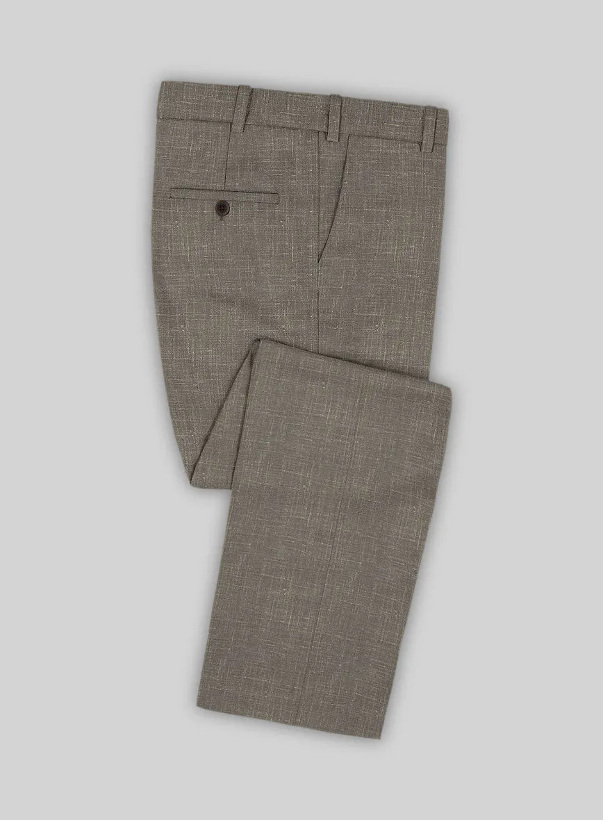 Napolean Ricci Mud Brown Wool Suit