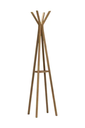 Natural Teak Coat Stand | Dareels Halus