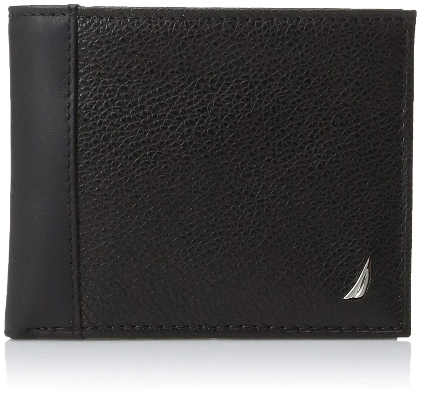 Nautica Men's Milled Leather Passcase Wallet