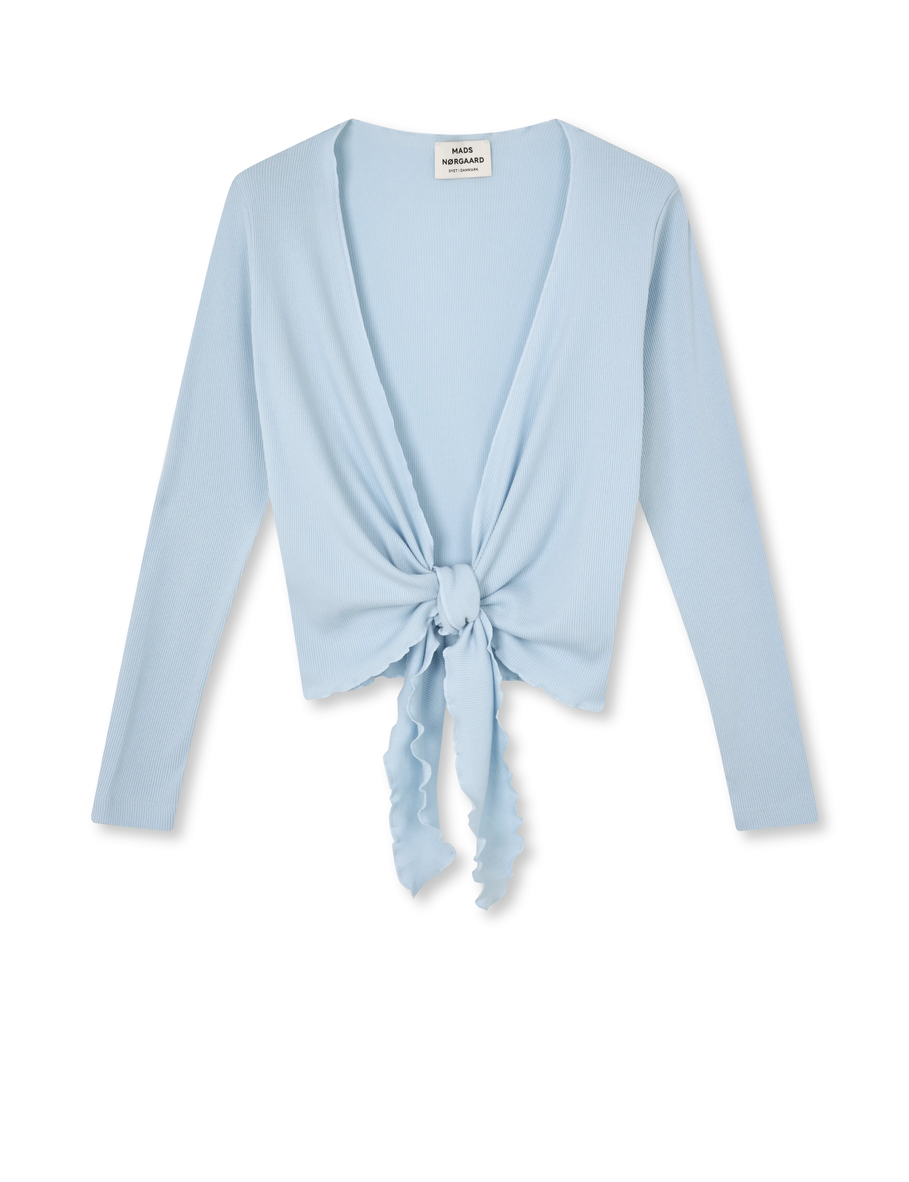 NPS Wrap Top Solid Colour, Light Blue