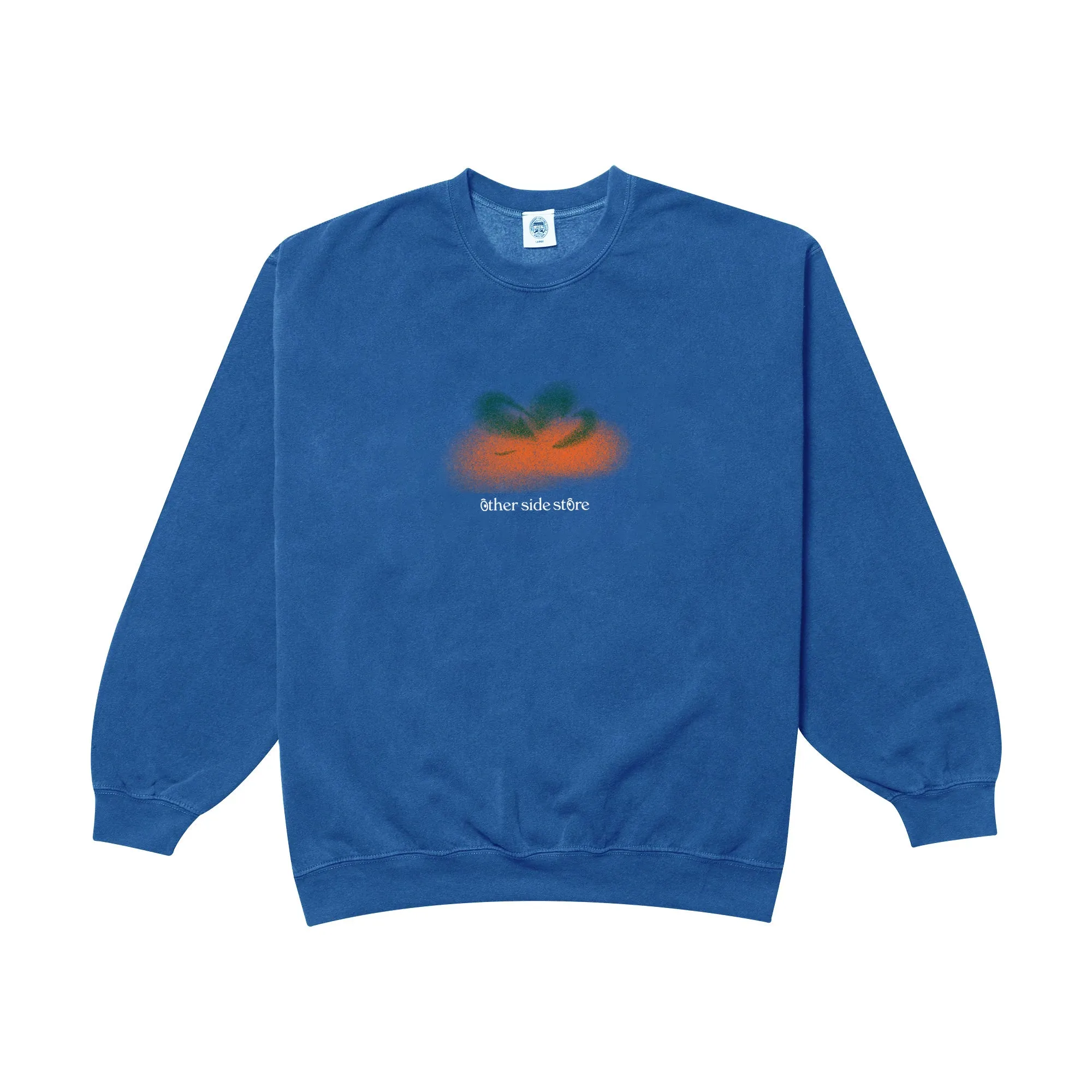 Other Side Store 'Orange' Vintage Washed Sweater - Royal Blue