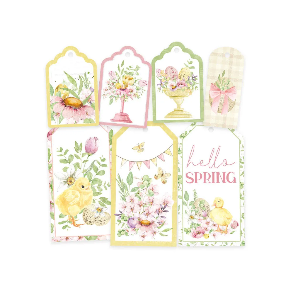 P13 Spring Is Calling double-sided cardstock tags 7-pack  #03*