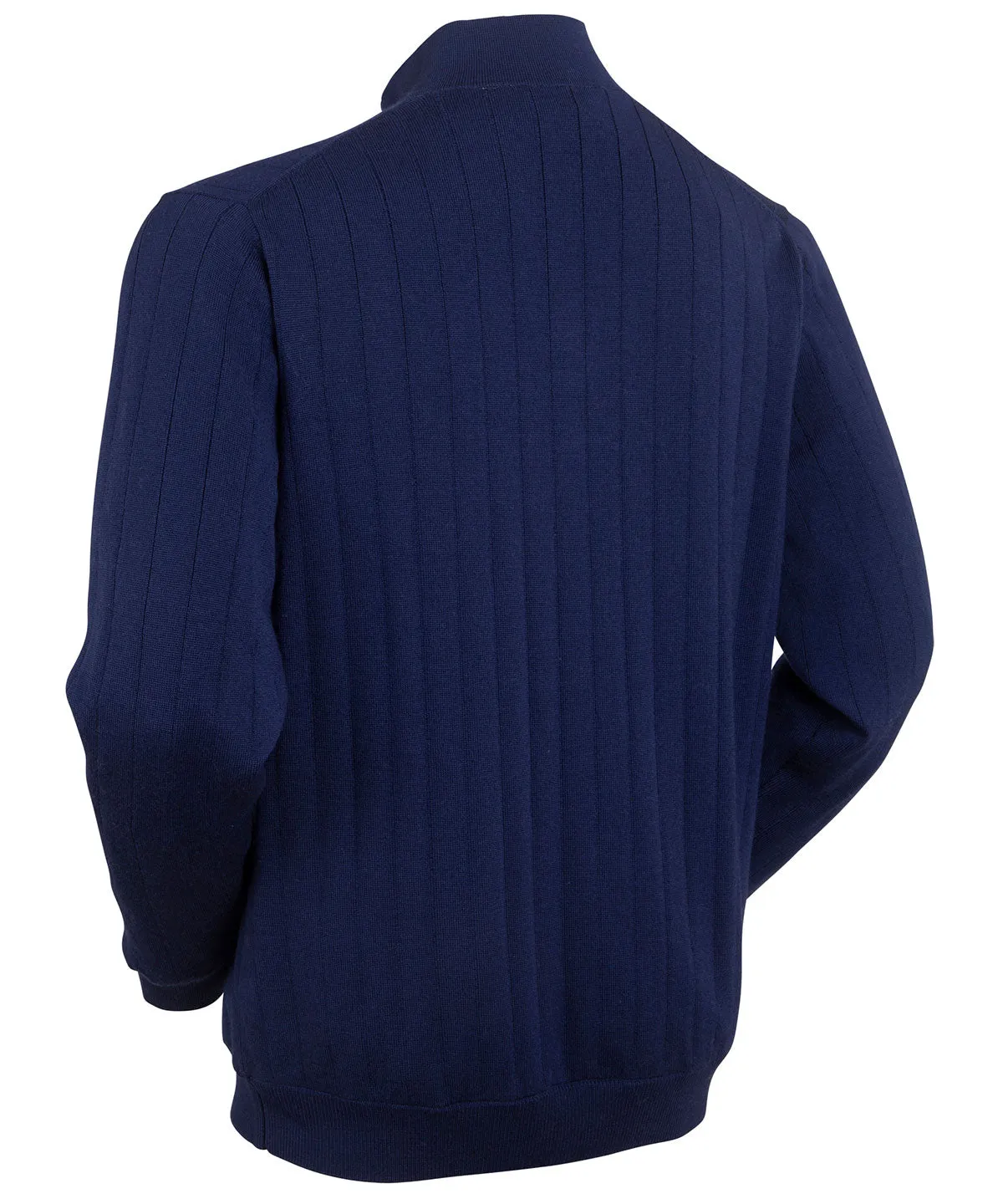 Signature Merino Quarter-Zip Mock Neck Sweater