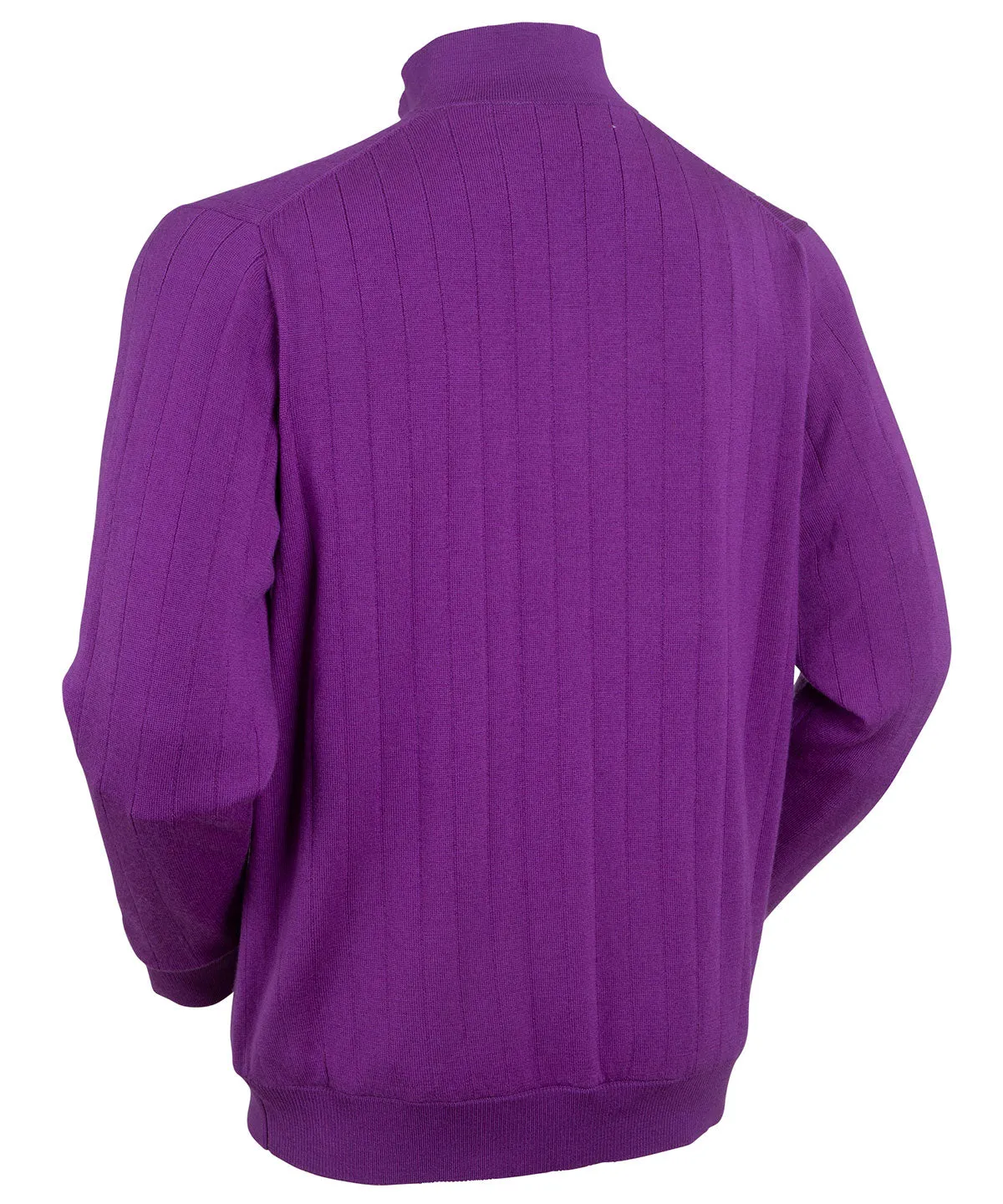 Signature Merino Quarter-Zip Mock Neck Sweater