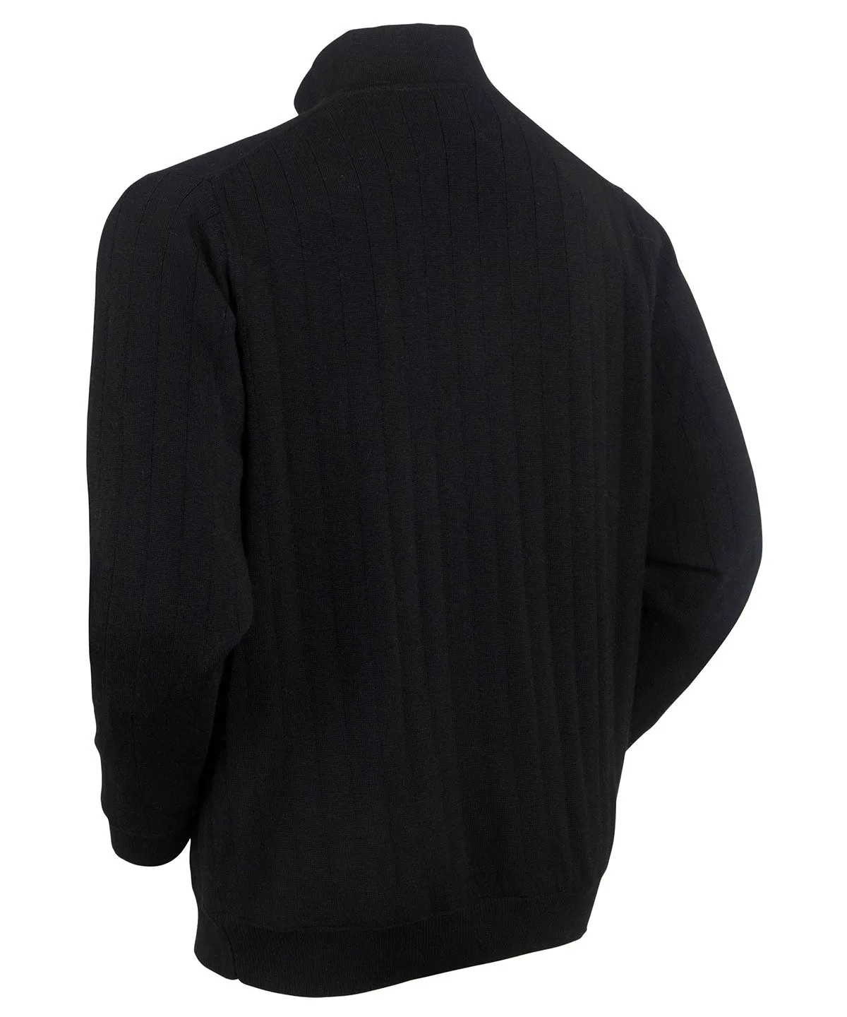 Signature Merino Quarter-Zip Mock Neck Sweater