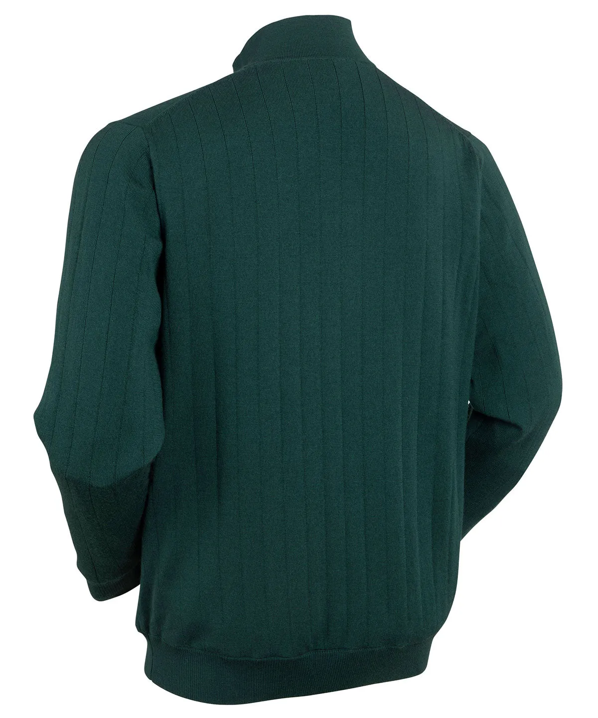 Signature Merino Quarter-Zip Mock Neck Sweater