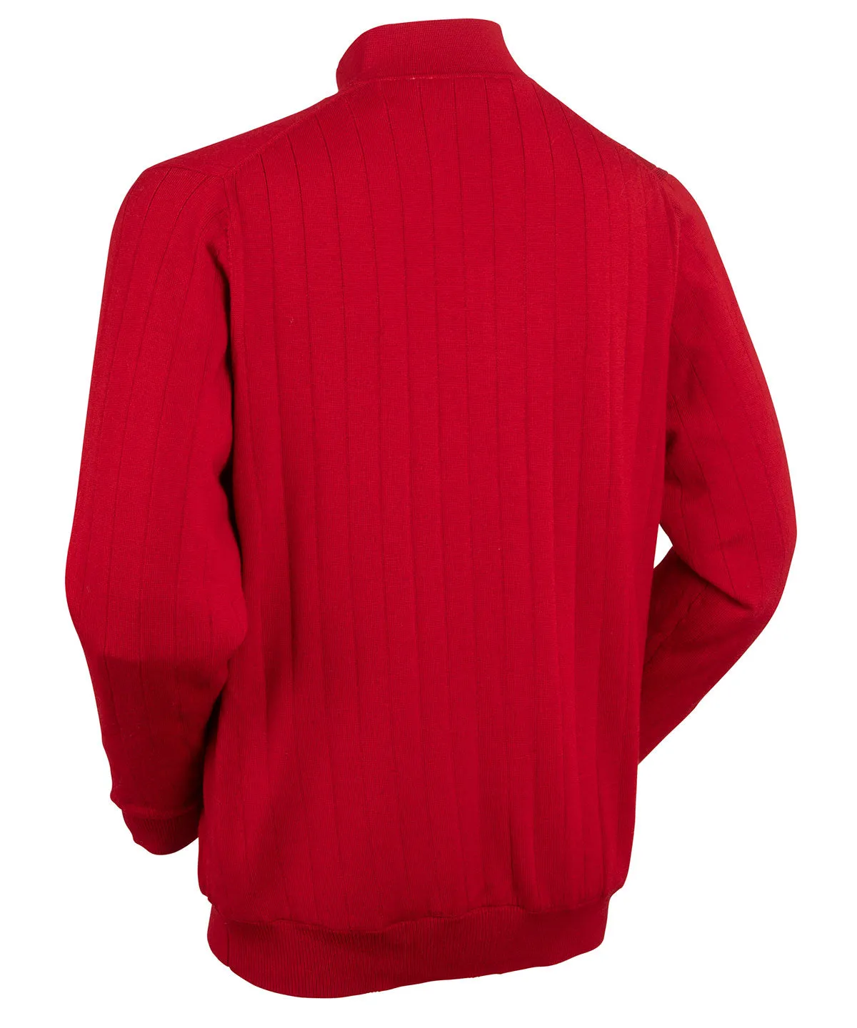 Signature Merino Quarter-Zip Mock Neck Sweater