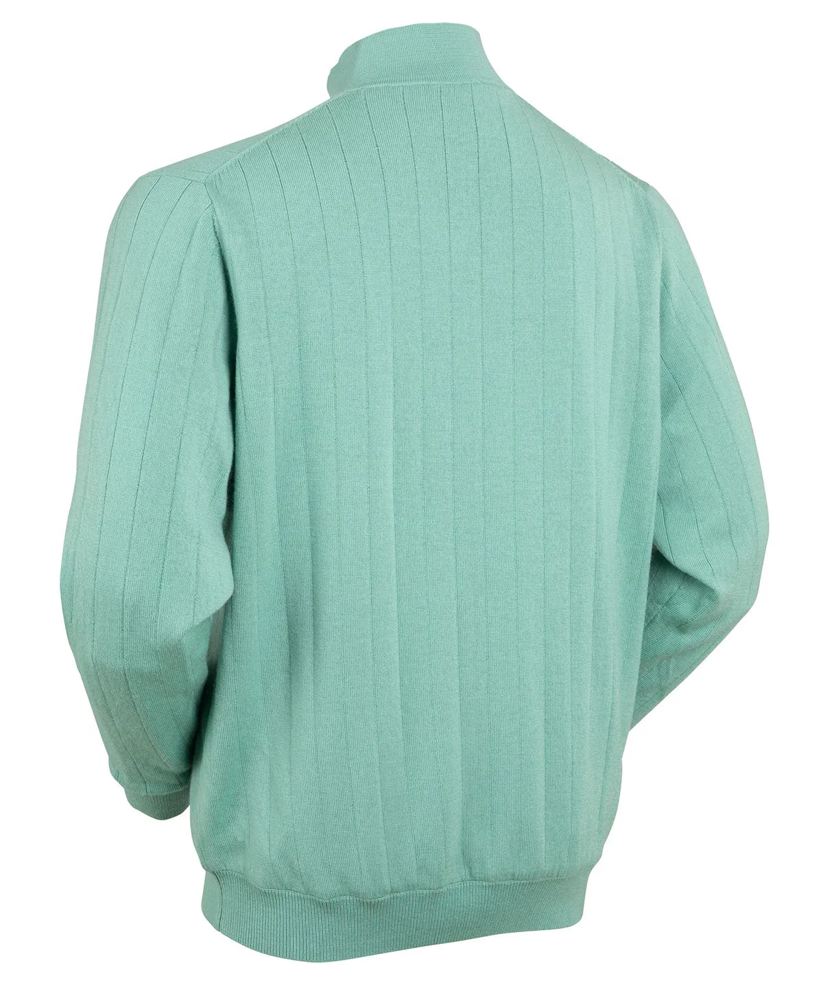 Signature Merino Quarter-Zip Mock Neck Sweater