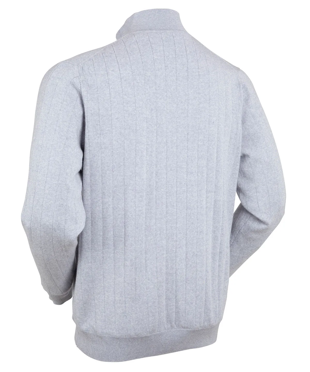 Signature Merino Quarter-Zip Mock Neck Sweater