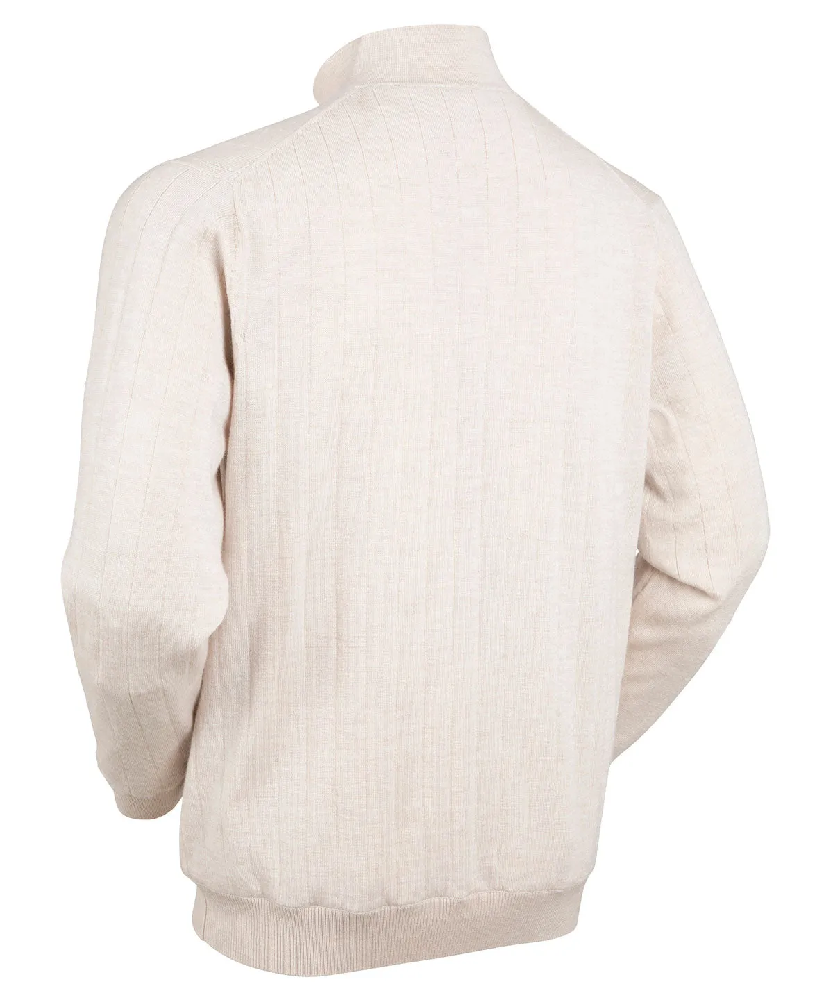 Signature Merino Quarter-Zip Mock Neck Sweater