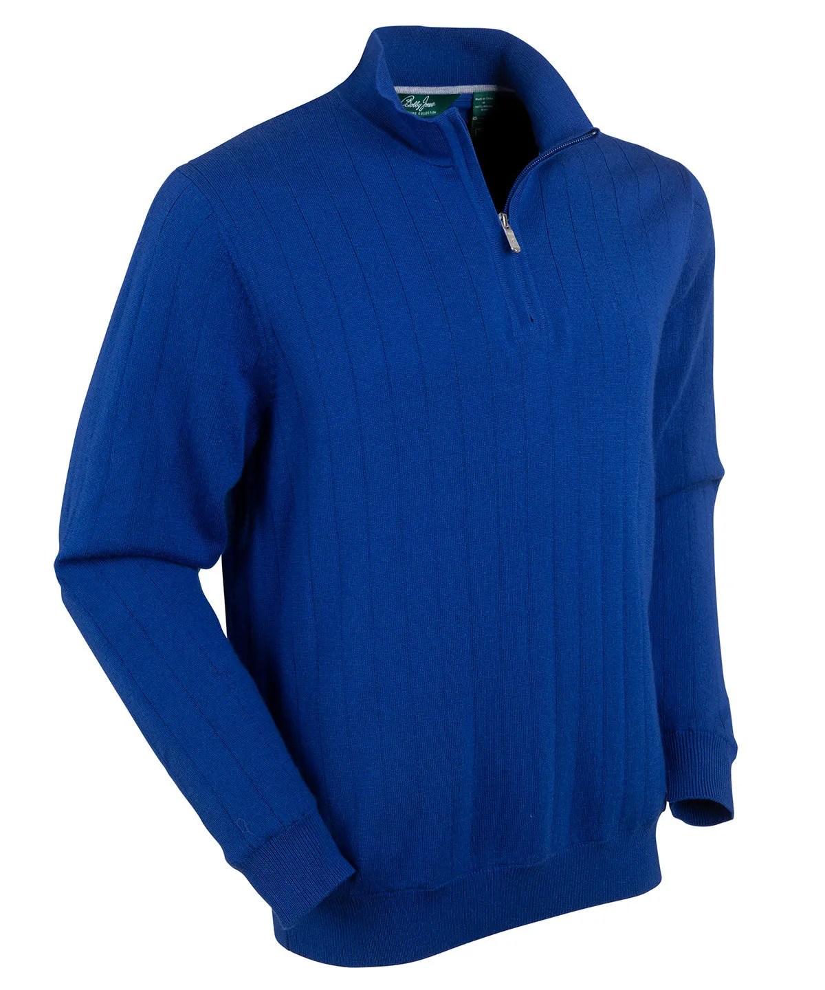 Signature Merino Quarter-Zip Mock Neck Sweater