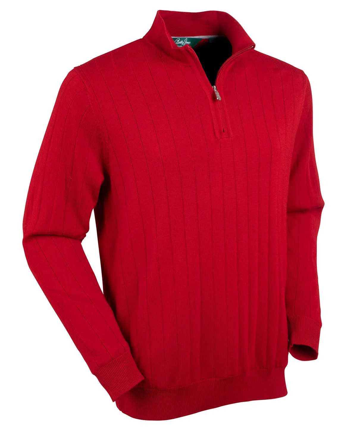 Signature Merino Quarter-Zip Mock Neck Sweater