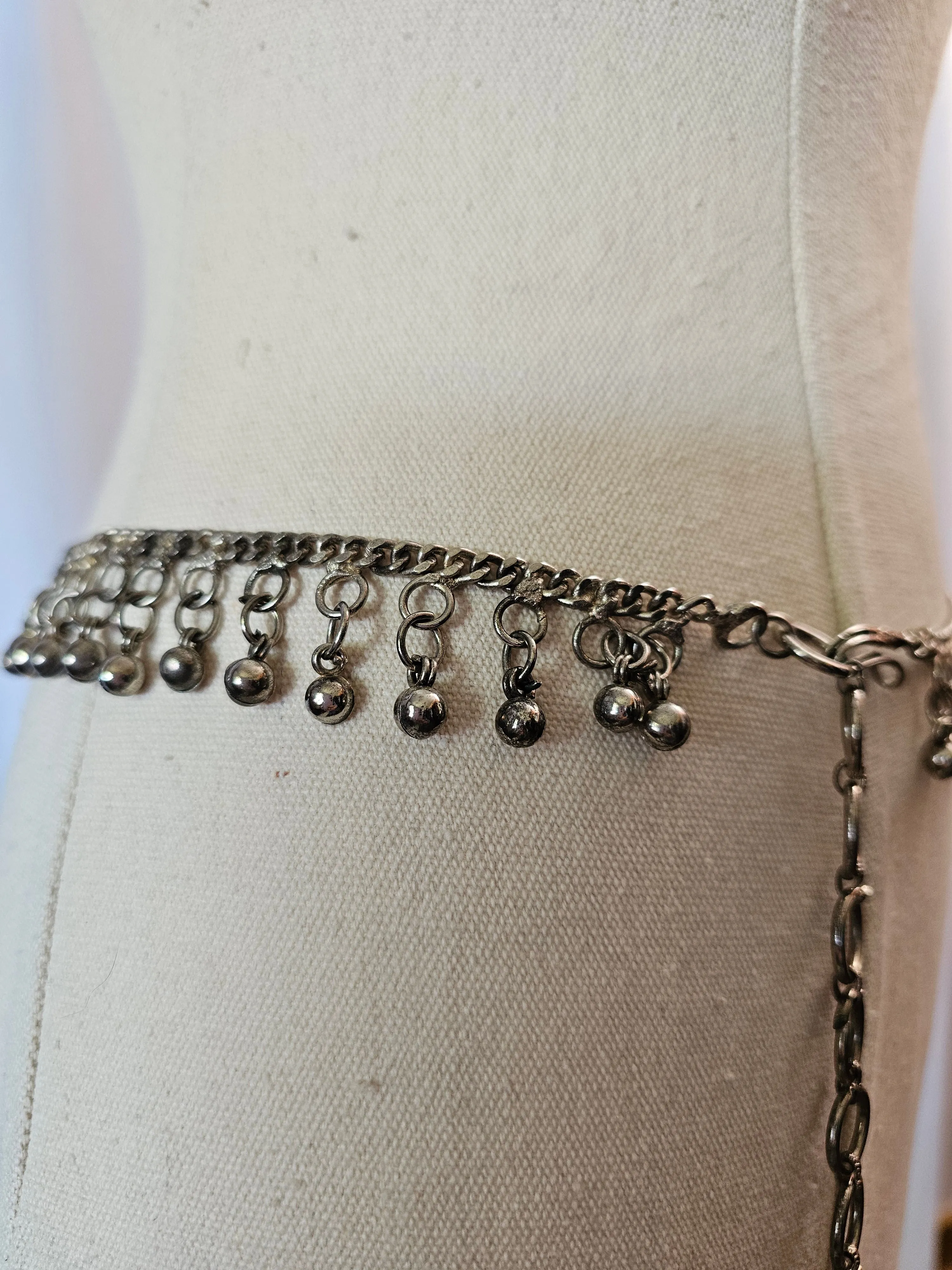 Silver Chain Gypsy Bell Belt