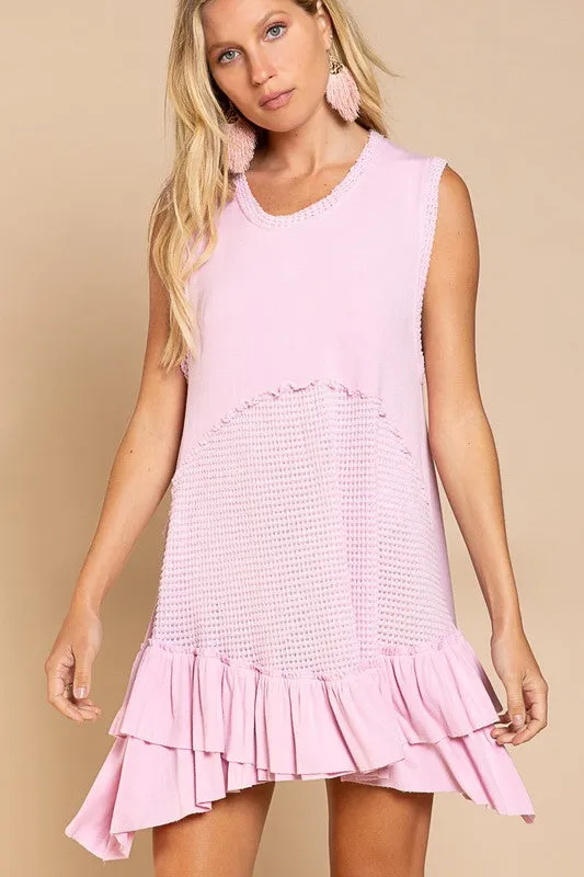 Sleeveless Ruffle Hem Dress - online exclusive