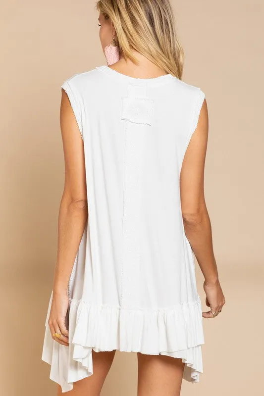 Sleeveless Ruffle Hem Dress - online exclusive