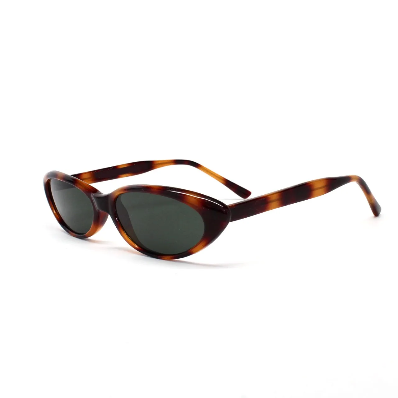 //Style 19// Vintage Small Size Benatar Triangle Sunglasses - Brown