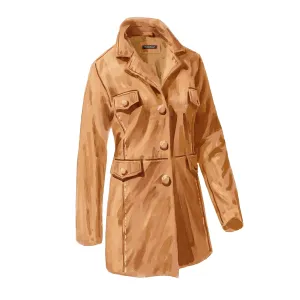 Suede Car Coat